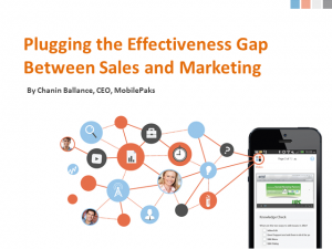 Plugging the Effectiveness Gap Between Sales and Marketing
