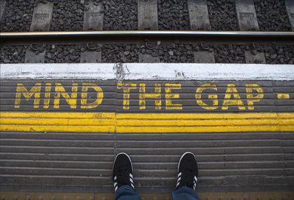 Mind the Gap on a London Underground Platform