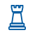 chess piece blue icon