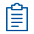 clipboard blue icon